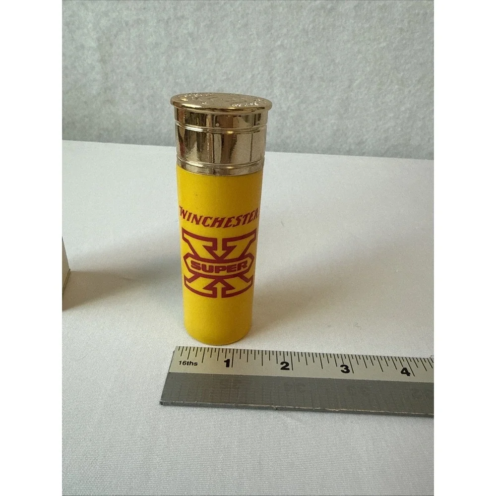 Vtg Avon Good Shot Winchester Super X Shotgun Shell Bottle Yellow Decanter W/Box